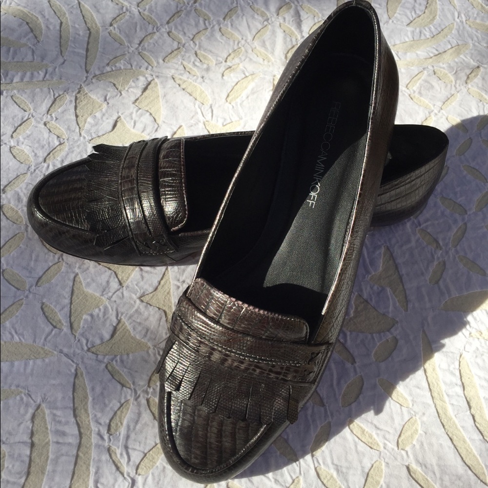 Rebecca Minkoff Snakeskin Leather Loafers